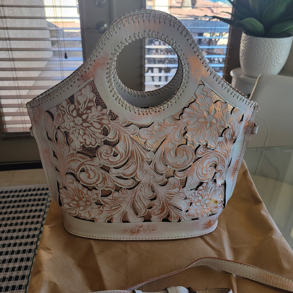 Patricia Nash Cream Floral Tote